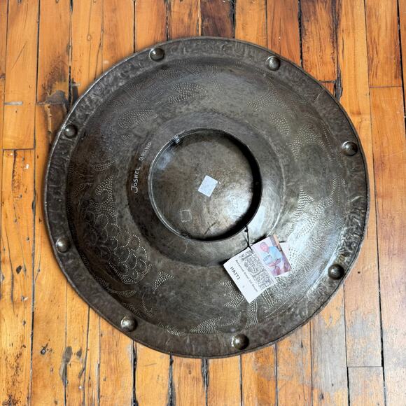 Haitian Hand-Forged Steel Large Platter - Signed - Picture 4 of 8